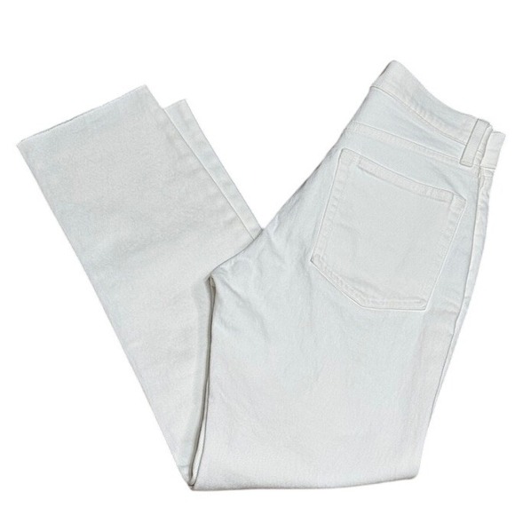 GAP Denim - GAP Cheeky Straight High Rise White Jeans Women's Size 25